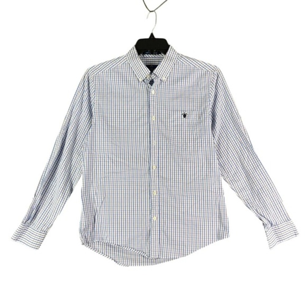 Simply Southern Shirt Mens M Plaid Office Casual Preppy Modern Minimal Coastal
